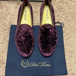 Del toro mens shoes suede brand new never worn dust bag & box provided